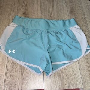 Under Armour Blue and white Athletic Shorts heatgear